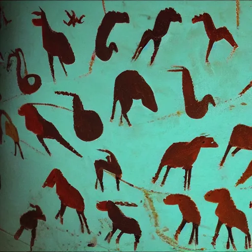 Prompt: Among Us cave painting,4k quality