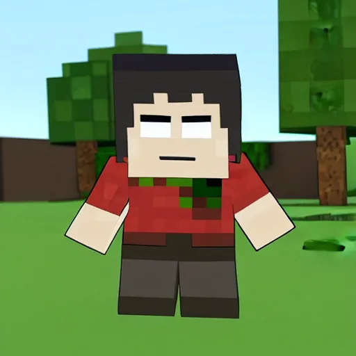 Image similar to Steve from Minecraft as a southpark character