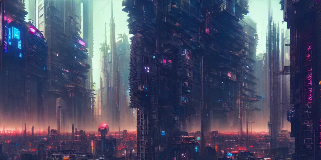 Image similar to cyberpunk city, highly detailed, painting by otto dix and greg rutkowski, 8 k