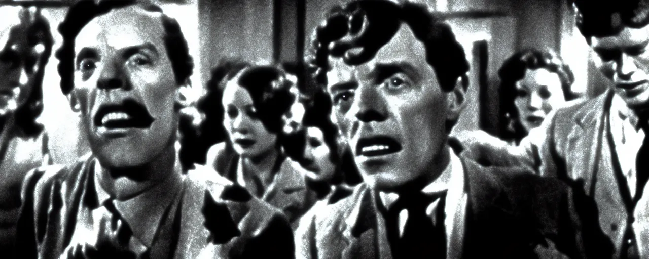 Image similar to invasion of the body snatchers from 1920 by walter murnau, black and white, cinestill,