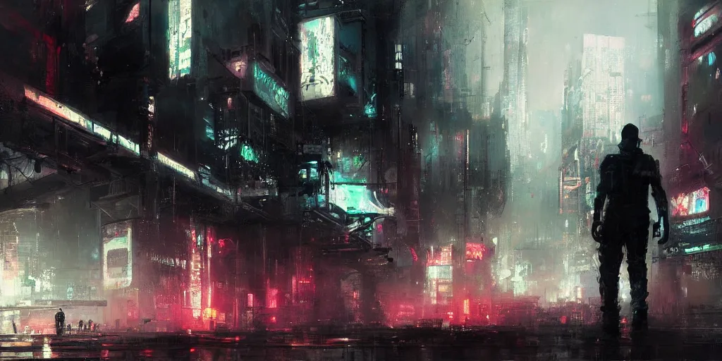 Image similar to cyberpunk jeremy mann