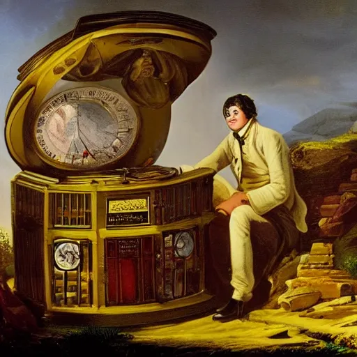 Image similar to dream a time machine in the 1 8 2 0