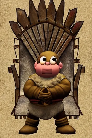 Image similar to very very intricate photorealistic photo of a goomba in an episode of game of thrones, photo is in focus with detailed atmospheric lighting, award - winning details