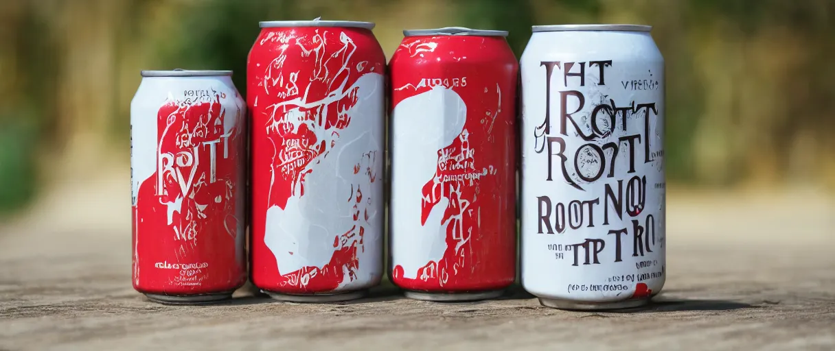 Image similar to white soda can tall, named root nitro