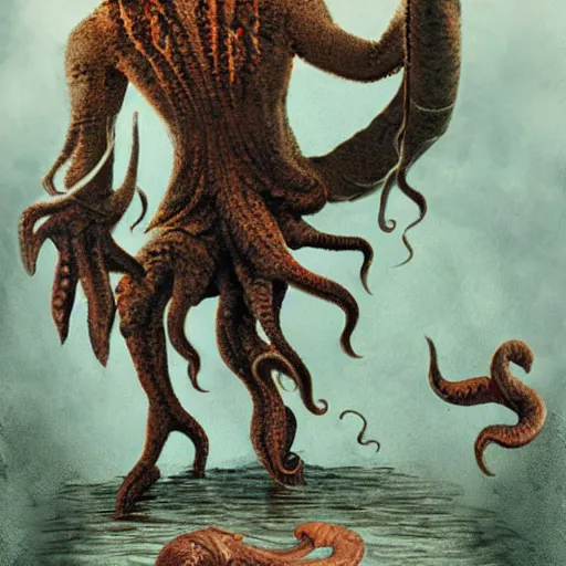 Image similar to cthulhu wearing jorts, high-quality stock photo