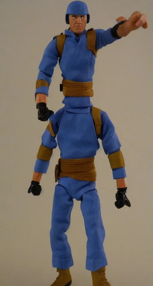 Image similar to 1 9 8 0 hasbro style gi joe action figure, full body, highly detailed, sci fi, photorealistic