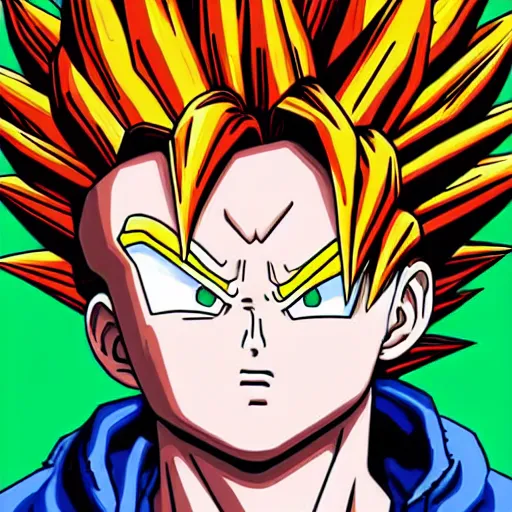 Super Saiyajin Goku (DBS REDRAW From DBS Ep13) But Altered even his Fluffy  SSJ Hair Cuz Why not!! : r/dbz