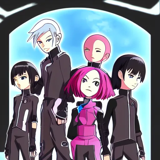 Image similar to Code Lyoko fan art, anime style, 4k