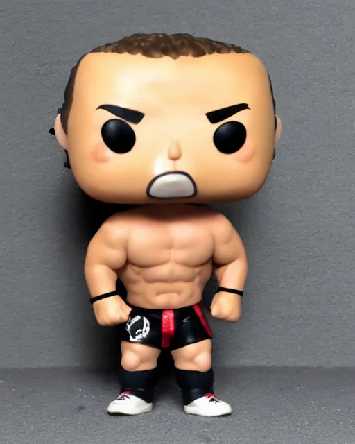 Image similar to Wrestler Funko Pop. Photographic, photography