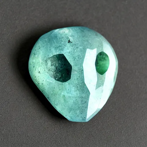 Image similar to gemstone that shaped like a face