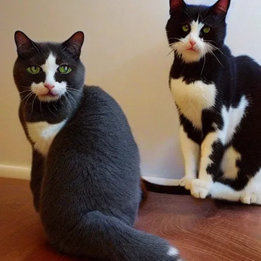 Image similar to Double cat