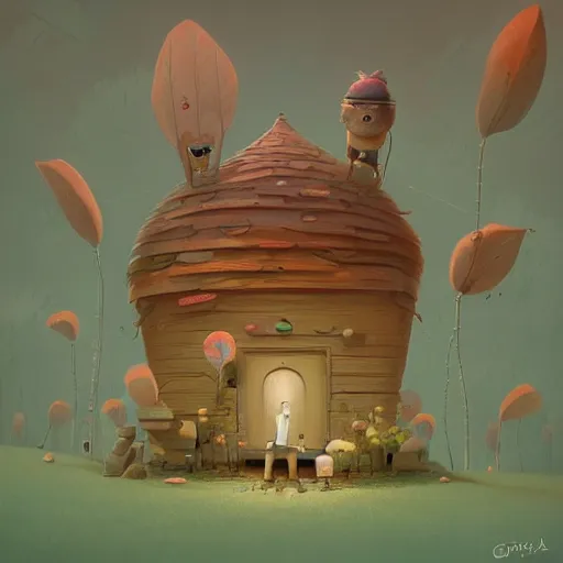 Prompt: cute character illustration by gediminas pranckevicius