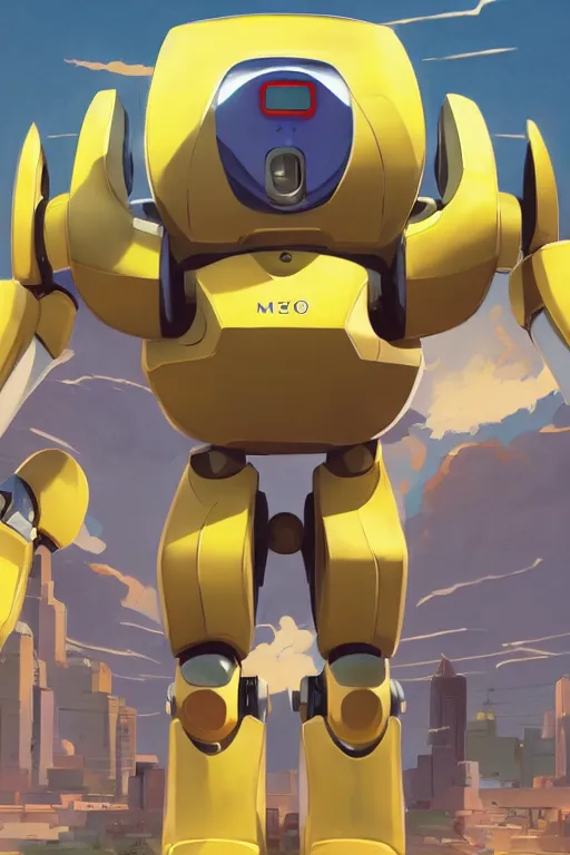 Image similar to metabots medabots medarotto medarot robot minimalist comics, behance hd by jesper ejsing, by rhads, makoto shinkai and lois van baarle, ilya kuvshinov, rossdraws global illumination ray tracing hdr radiating a glowing aura