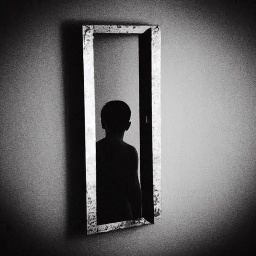 Prompt: “ The boogeyman in the mirror”