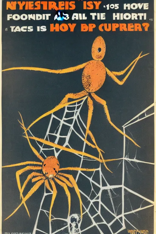 Vintage The Spider Horror Movie Poster Print