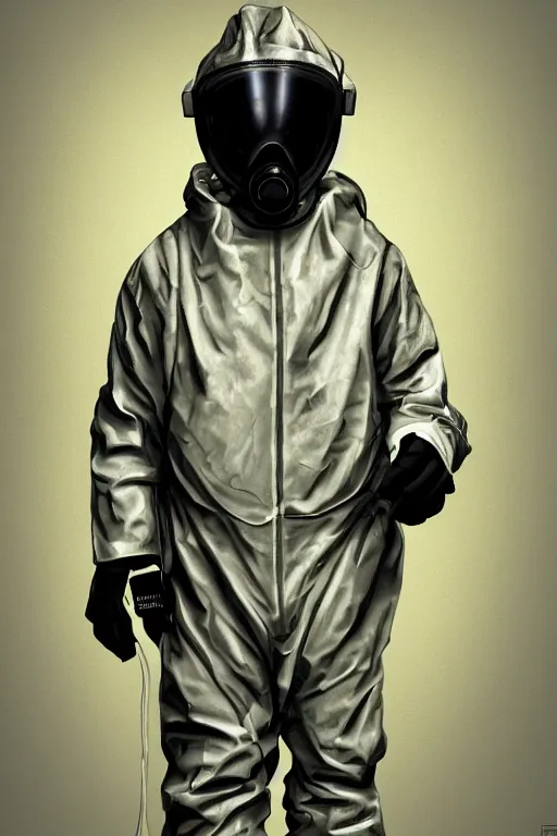 Prompt: man wearing class a hazmat, highly detailed, digital art, sharp focus, trending on art station