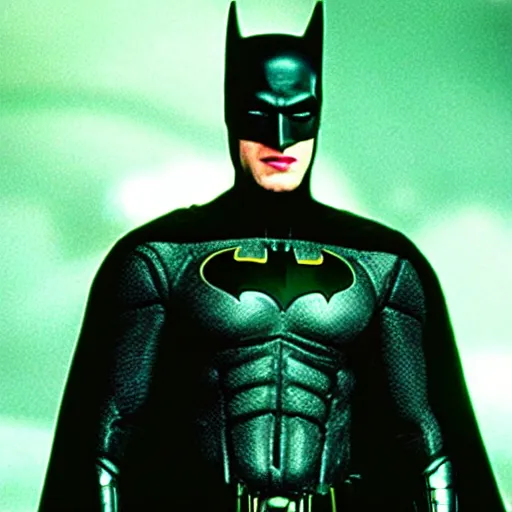 Image similar to still image of batman from the matrix movie