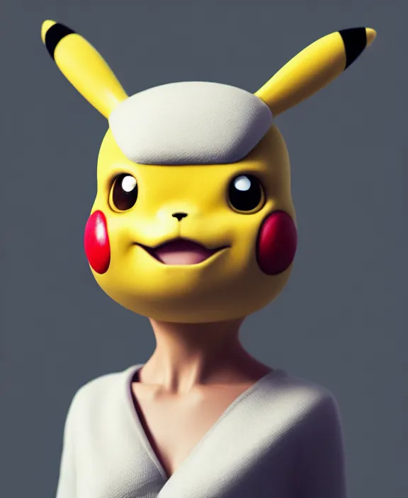 Imagine a @Louis Vuitton mech pikachu mask in AR - modeoed by @Ben