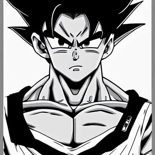 Image similar to goku, realistic, artstation