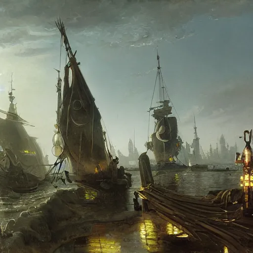 Prompt: detailed painting of a living pod architecture, cyberpunk ornaments, andreas achenbach