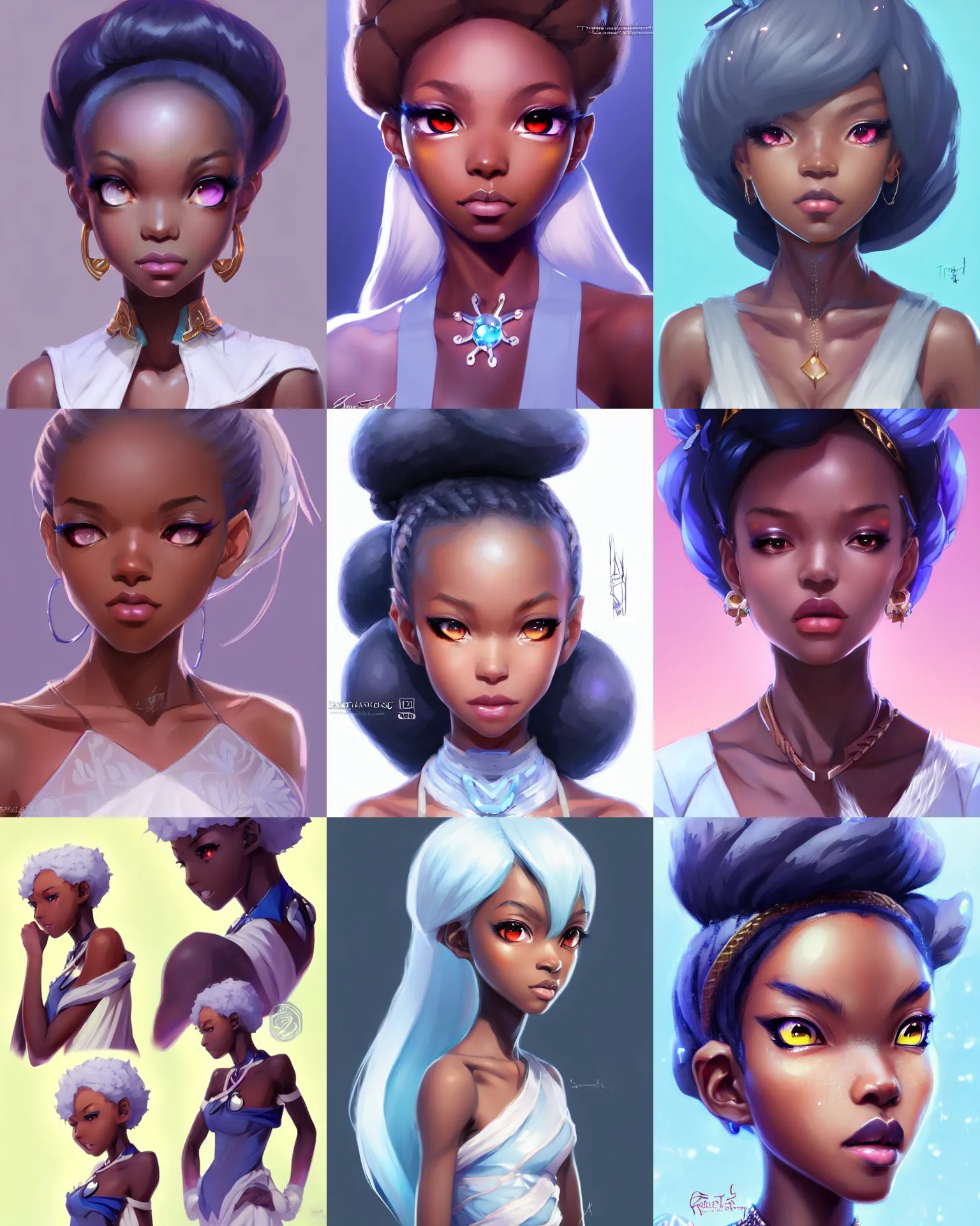 Cartoon pastel anime african american girl with bubble gum Stylish trendy  female personage in alternative subculture style 17675313 Vector Art at  Vecteezy