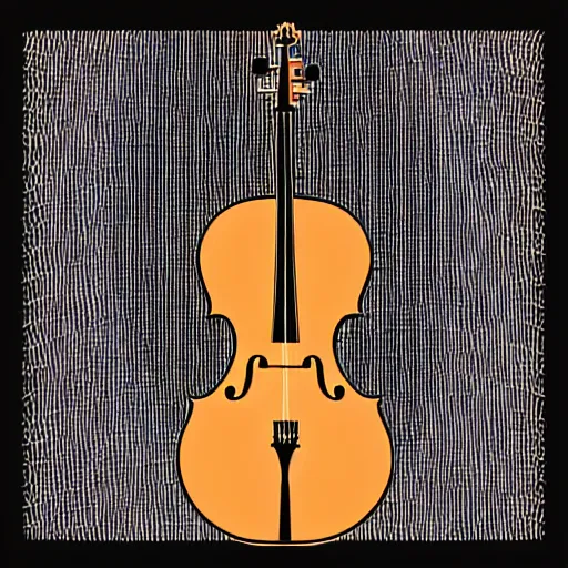 Image similar to cello, vector art,