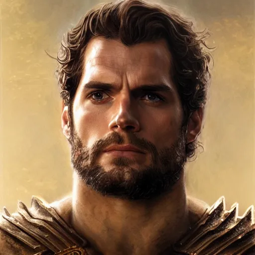 Prompt: henry cavill as a realistic fantasy d & d paladin, close - up portrait art by donato giancola and greg rutkowski, realistic face, digital art, trending on artstation, 4 k