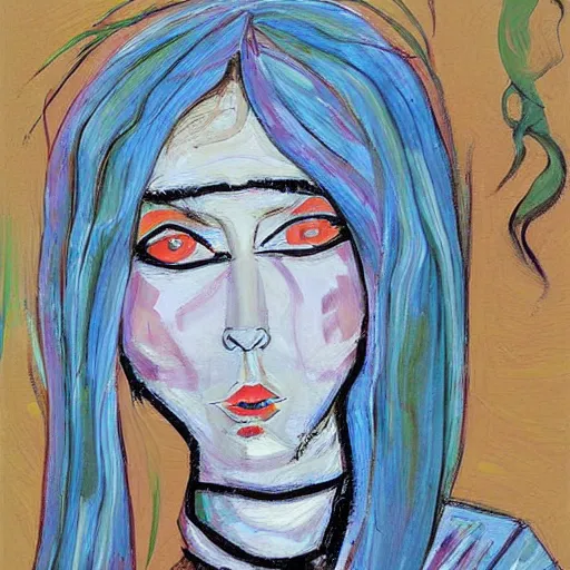 Image similar to artwork woman by Yehuda Devir,
