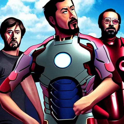 Image similar to ironman in ( a scanner darkly ) movie