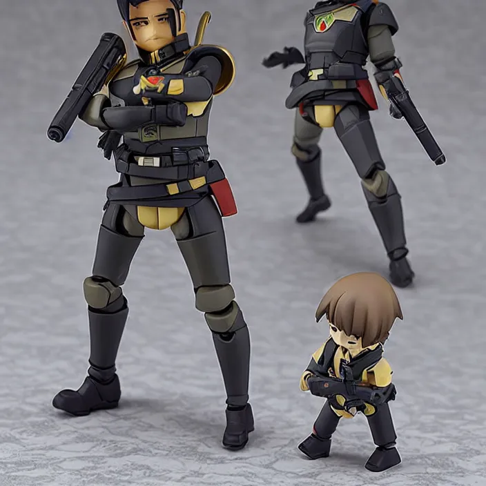 Image similar to commander zavala, an anime nendoroid of commander zavala, figurine, detailed product photo