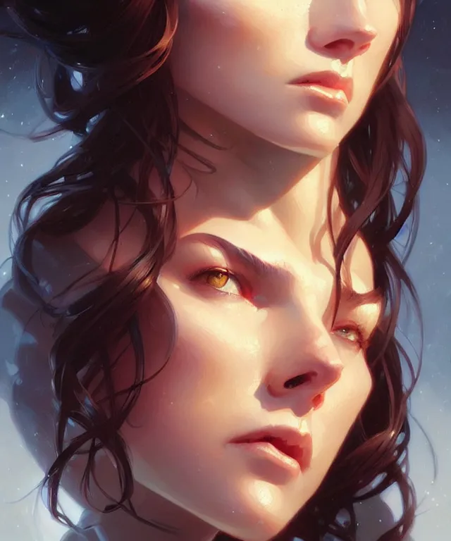 Image similar to gallentian girl portrait, sci-fi face, elegant, highly detailed, digital painting, artstation, concept art, smooth, sharp focus, illustration, art by artgerm and greg rutkowski and alphonse mucha