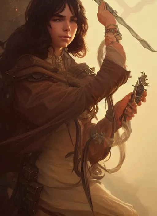 Image similar to carl grimes, d & d, fantasy, intricate, elegant, highly detailed, digital painting, artstation, concept art, matte, sharp focus, illustration, hearthstone, art by artgerm and greg rutkowski and alphonse mucha