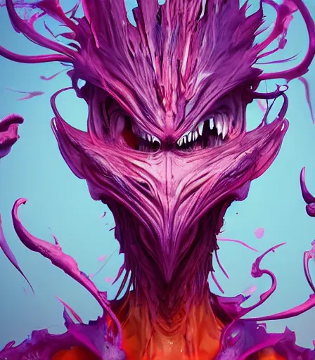 Image similar to Tim Burtons style final fantasy by Alex Pardee and Nekro and Petros Afshar, and James McDermott,unstirred paint, vivid color, cgsociety 4K