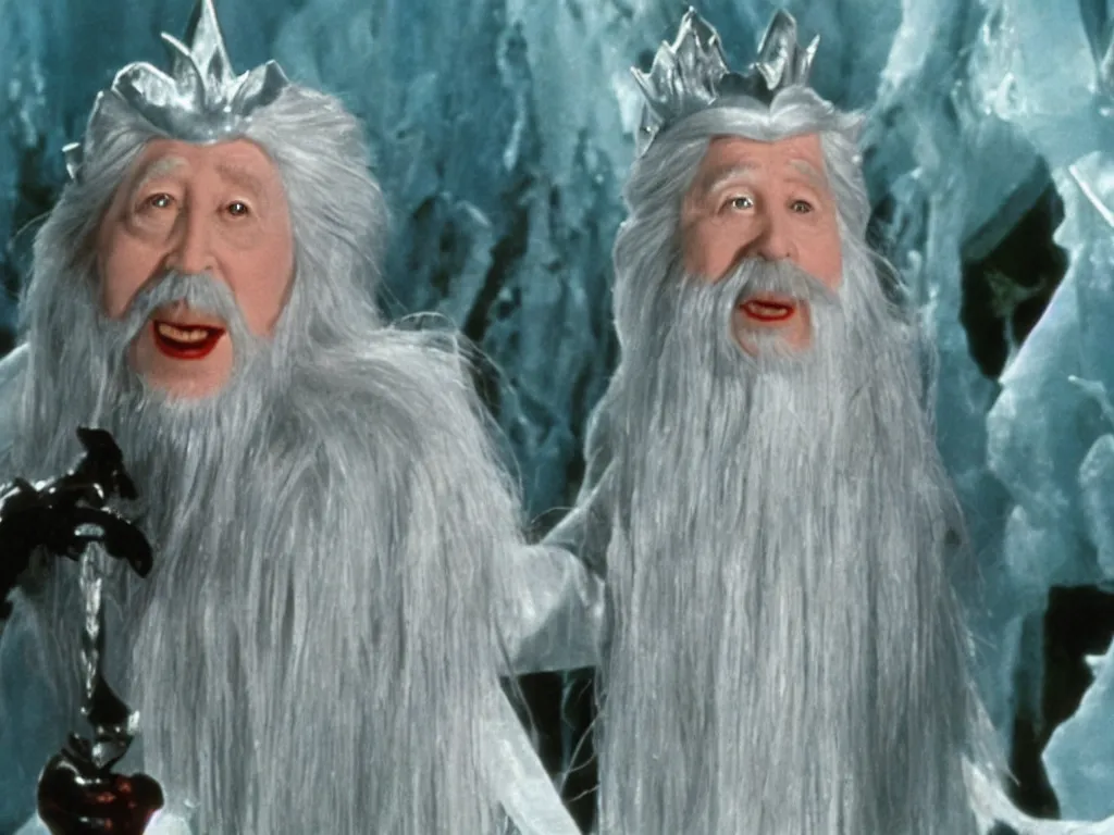 Image similar to still of the ice king from The Wizard of Oz