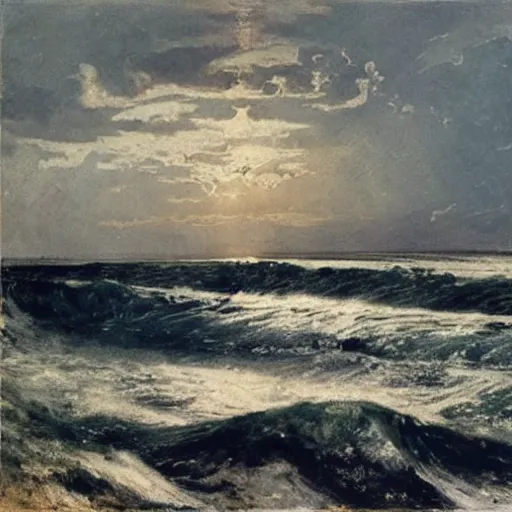 Image similar to art by peder balke, walter crane