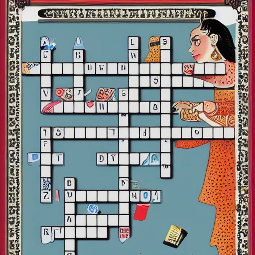 Image similar to a very exotic crossword