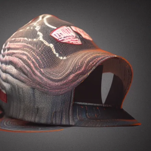 Image similar to hyperrealistic dslr film still of amorphous squid disguised as redneck with trucker hat, stunning 8 k octane comprehensive 3 d render, inspired by istvan sandorfi & greg rutkowski & unreal engine, perfect symmetry, dim volumetric cinematic lighting, extremely hyper - detailed, extremely lifelike attributes & lifelike texture, intricate, masterpiece, artstation, stunning