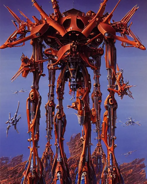 Image similar to evangelion by bruce pennington, biomechanical, 4 k, hyper detailed