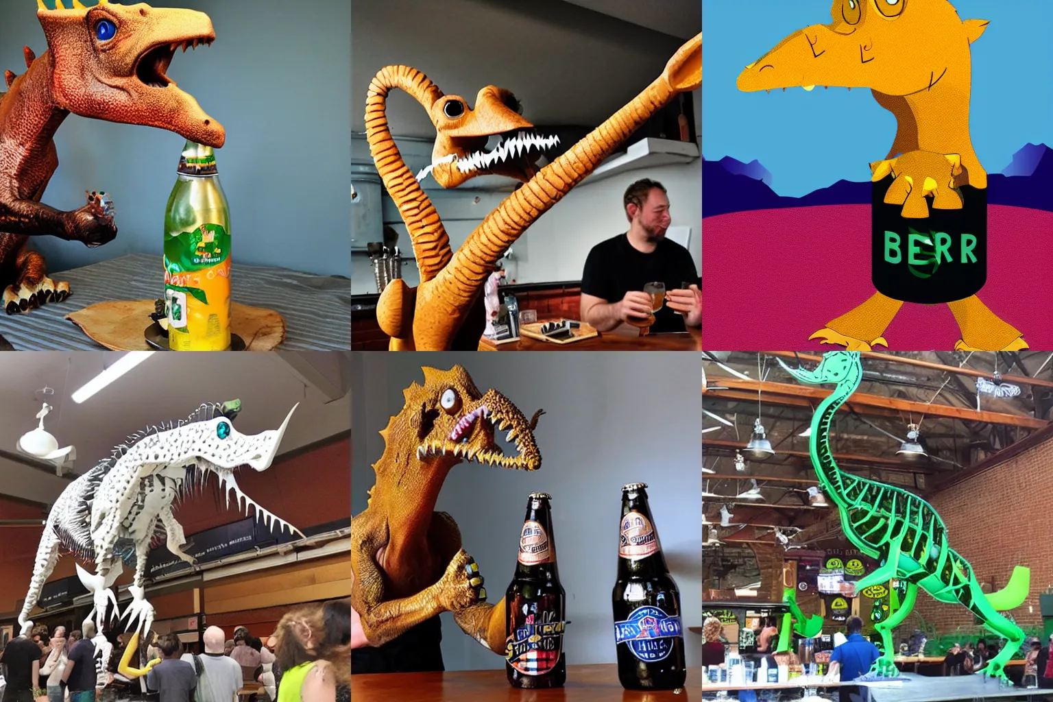 Prompt: beersaur