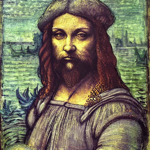 Prompt: leonardo da Vinci in the style of monet