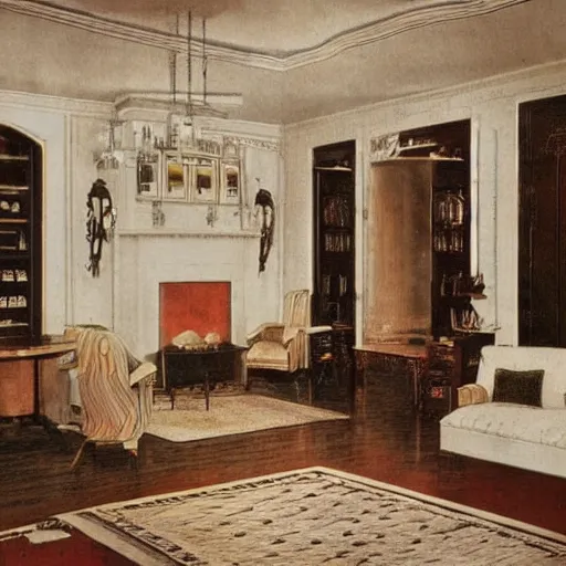 Image similar to 1 9 2 0 style interior design,