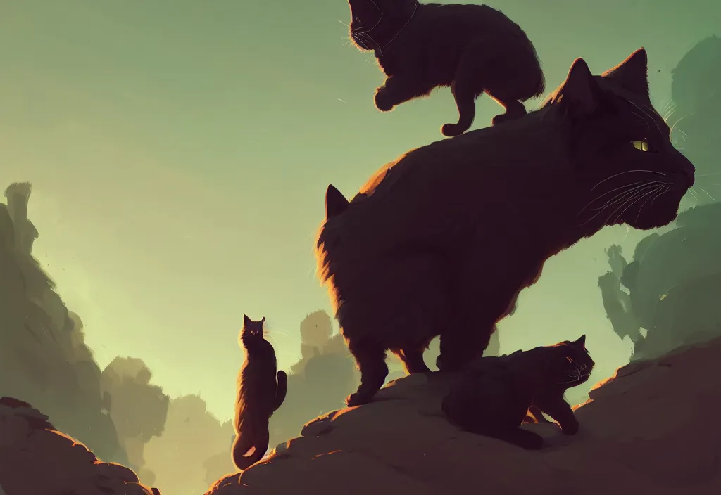 Image similar to portrait of joe biden and giant cat standing together, fantasy, by atey ghailan, by greg rutkowski, by greg tocchini, by james gilleard, by joe gb fenton, dynamic lighting, gradient light green, brown, blonde cream, salad and white colors in scheme, grunge aesthetic