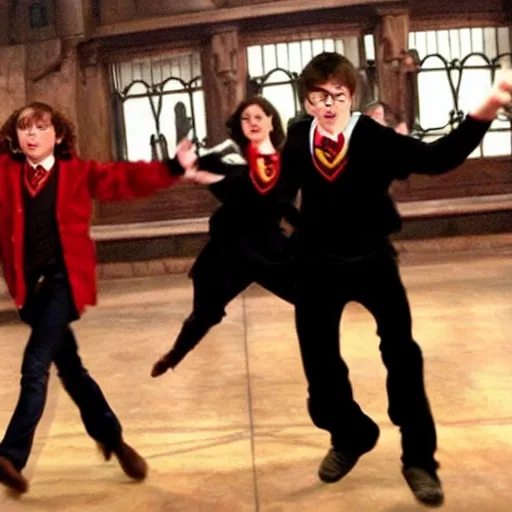 Image similar to harry potter dancing in high school musical