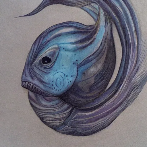 Image similar to aamirart sea creature portrait realistic