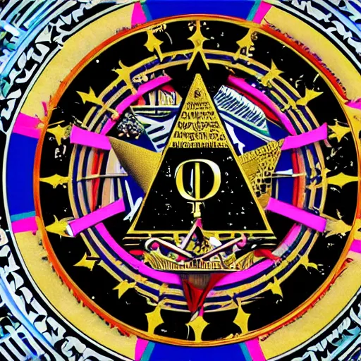 Prompt: emanuel macron hacking his way to illuminati council, freemason, hidden symbols, esoteric, matte painting, ultra detailled