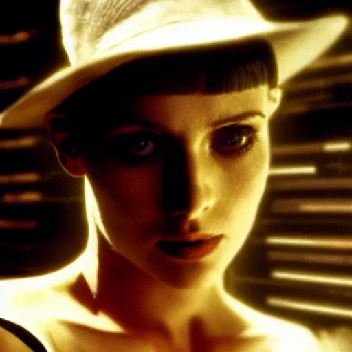 Image similar to close up portrait of a runaway replicant in an empty room, still from the movie bladerunner