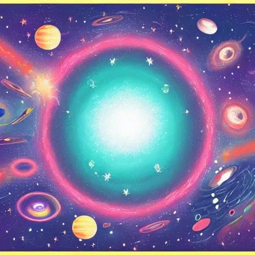 Image similar to universe, Illustration style