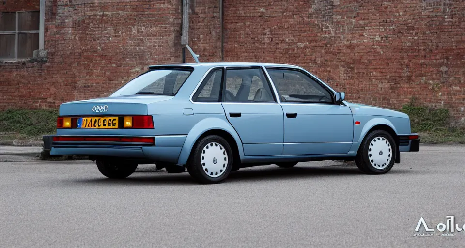 Prompt: The Audi A3 if it were manufactured in the 1984 production year, 1984 Audi A3, car photography