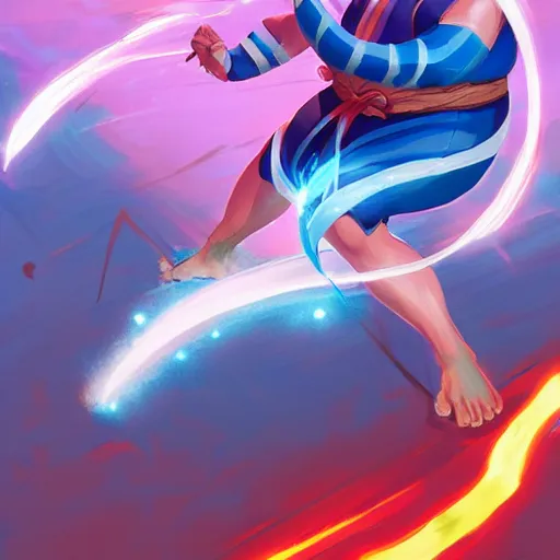 Prompt: a sumo ringe that is also a ninja lightning god with sparkles on the hands, sumo pose, 3d game fanart behance hd by Jesper Ejsing, by RHADS, Makoto Shinkai and Lois van baarle, ilya kuvshinov, rossdraws global illumination, 90s, concept