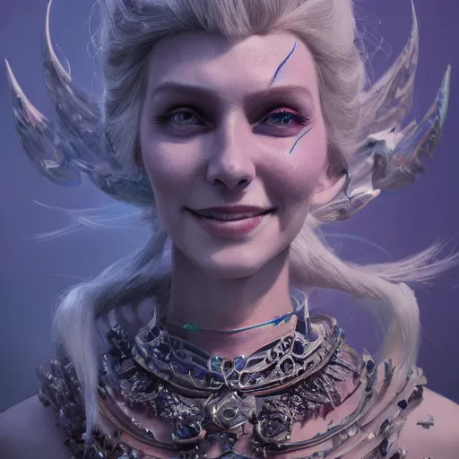 Image similar to elsa corrupted by the chaos god nurgle from warhammer, intricate artwork by tooth wu and wlop and beeple. octane render, trending on artstation, greg rutkowski very coherent symmetrical artwork. cinematic, hyper realism, high detail, octane render